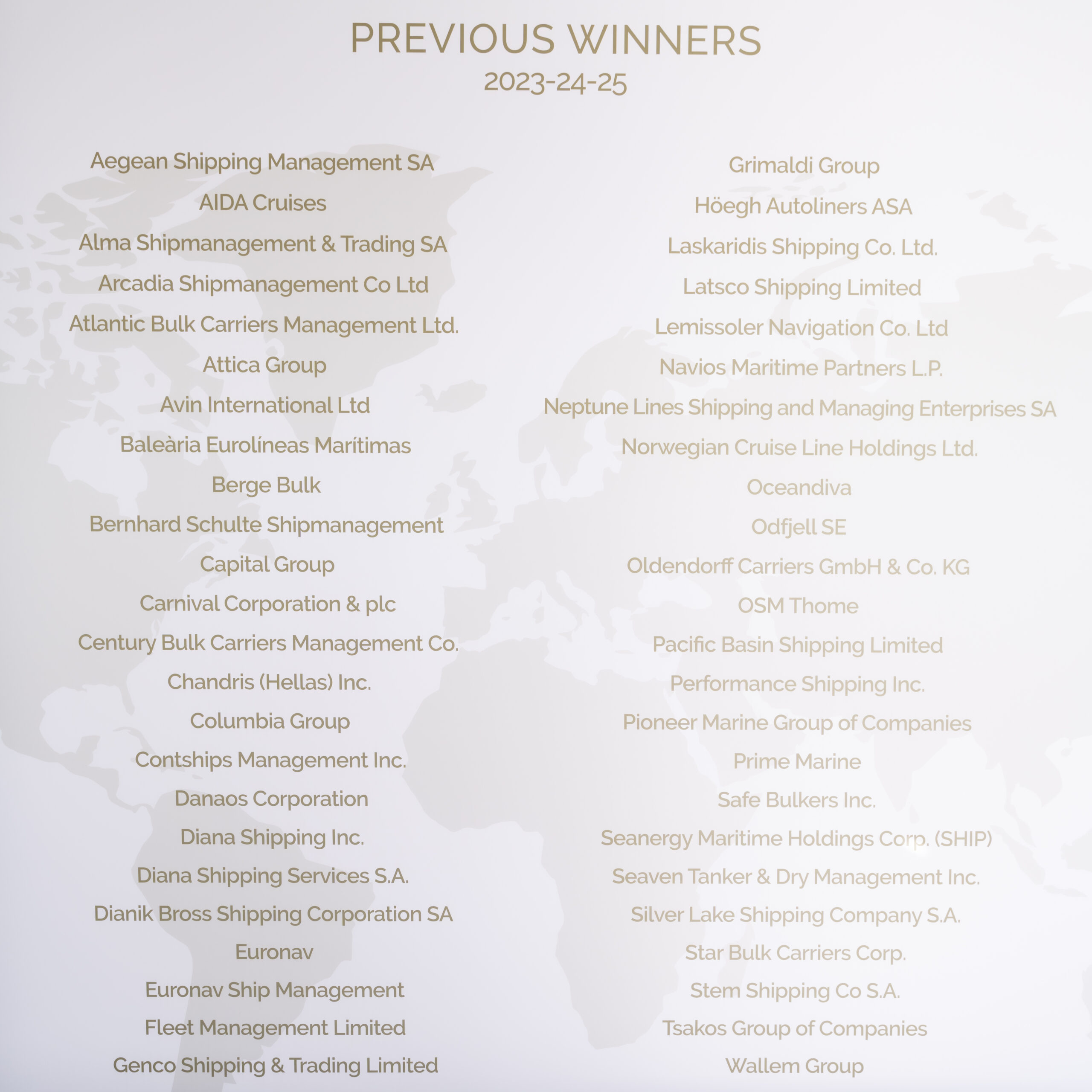 Previous ESG Winners
